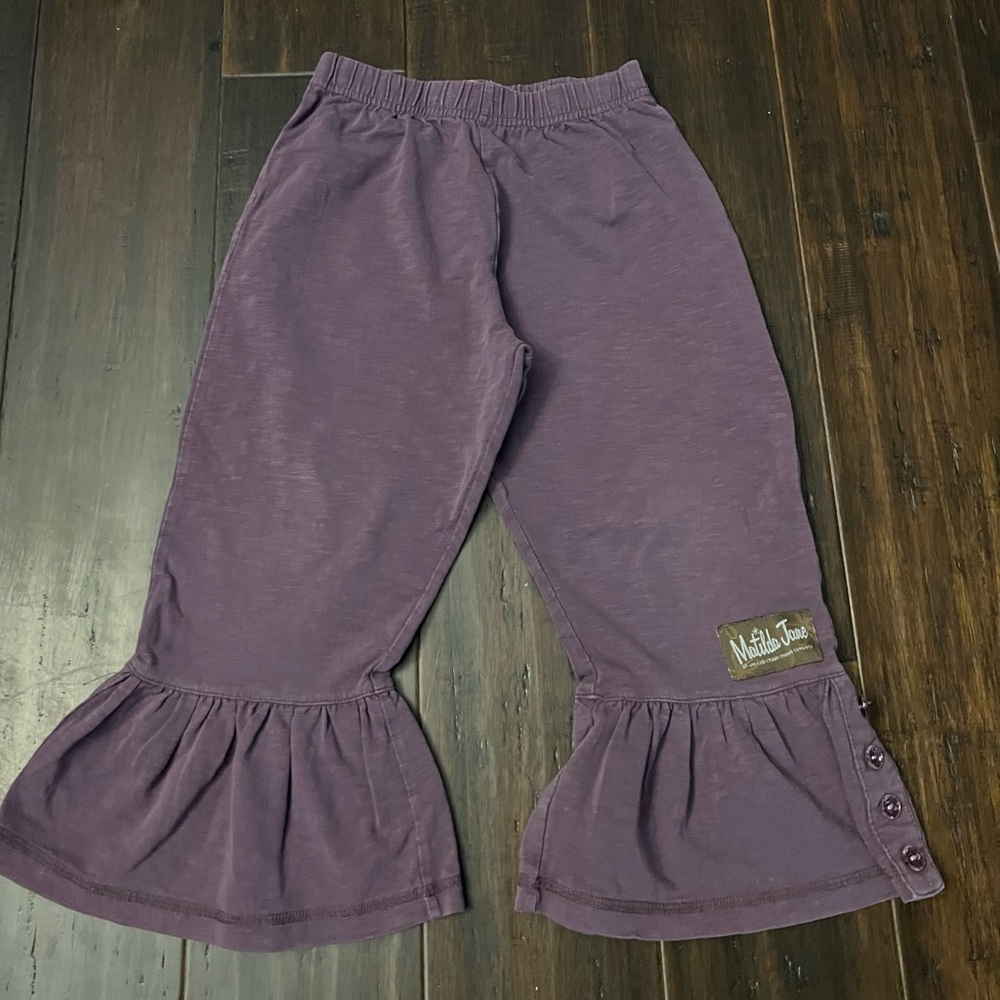 Matilda Jane Big Ruffle Pants - Purple